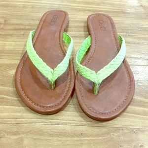 Lime Green Sandals Size 6